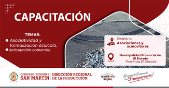  Capacitación presencial "Asociatividad y formalización acuícola y articulación comercial" 