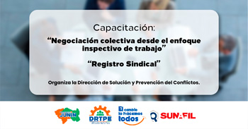Capacitación presencial "Negociación colectiva desde el enfoque inspectivo de trabajo y Registro sindical"