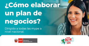  Capacitación online "¿Cómo elaborar un plan de negocios?" del PRODUCE