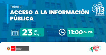  Capacitación virtual  "Acceso a la información pública" del MINSA
