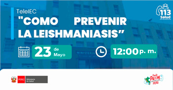  Capacitación online gratis "Como Prevenir la Leishmaniasis" de MINSA