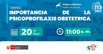  Capacitación virtual  "Importancia de la psicoprofilaxis obstetrica" del MINSA