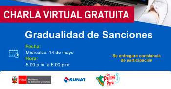 Charla online gratis "Gradualidad de Sanciones" de la SUNAT