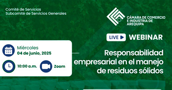  Charla online "Responsabilidad empresarial en el manejo de residuos sólidos"  