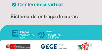 Conferencia virtual gratuita "Sistema de entrega de obras" del OECE