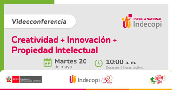 Conferencia online gratis "Creatividad + Innovación + Propiedad Intelectual" 