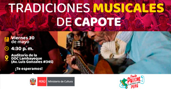 Conversatorio presencial "Tradiciones musicales de Capote" 