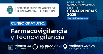  Curso presencial "Farmacovigilancia y Tecnovigilancia" del Colegio Químico Farmacéutico