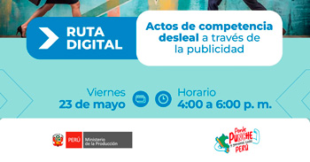  Curso online "Actos de competencia desleal a través de la publicidad" de PRODUCE