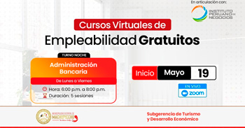 Curso online gratis "Administracion bancaria" de la Municipalidad de Machupicchu