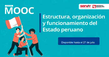 Curso online gratis con certificado "Estructura, organización y funcionamiento del Estado peruano" de SERVIR