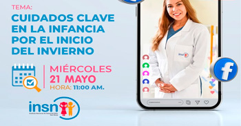  Evento online gratis "Cuidados clave en la infancia por el inicio del invierno" del INSNSB