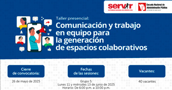 Taller presencial "Comunicación y trabajo en equipo" del SERVIR 