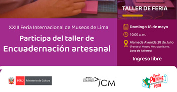 Taller presencial gratis "Encuadernación artesanal" del Museo José Carlos Mariátegui