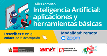 Taller online "Inteligencia Artificial: aplicaciones y herramientas básicas" del SERVIR 