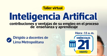  Taller online "Inteligencia artificial" de la Municipalidad de Lima