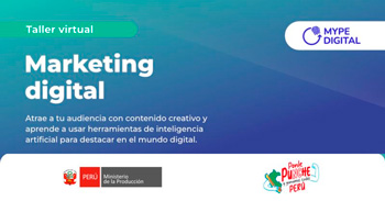 Taller online "Marketing Digital" el Ministerio de la Producción