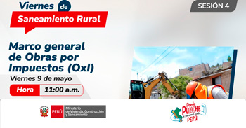 Webinar online "Marco general de Obras por impuesto" 