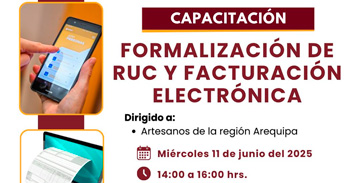  Capacitación Presencial sobre "Formalización de RUC y facturación electrónica"