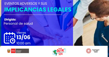 Capacitación online gratis "Eventos adversos y sus implicancias legales" 