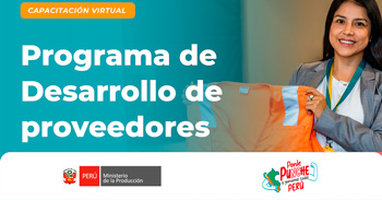 Capacitación online "Programa de Desarrollo de Proveedores" del PRODUCE