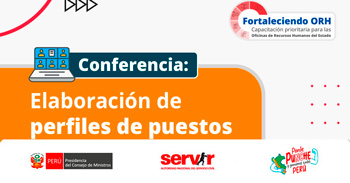 Conferencia online "Elaboración de perfiles de puestos" del SERVIR