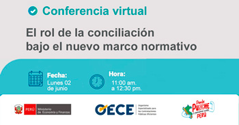 Conferencia virtual gratuita "El rol de la conciliación bajo el nuevo marco normativo" del OECE