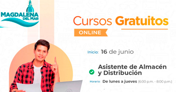  Curso online gratis "Asistente de almacén y distribución" de la Municipalidad de Magdalena del Mar