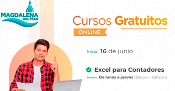  Curso online gratis "Excel para Contadores" de la Municipalidad de Magdalena del Mar