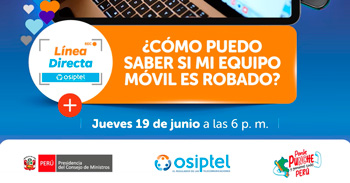 Evento online "¿Cómo puedo saber si mi equipo móvil es robado?" 