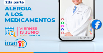  Evento online gratis "Alergia a los medicamentos" del INSNSB