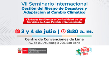 Seminario presencial "Internacional Gestión del Riesgo de Desastres y Adaptación al Cambio Climático"