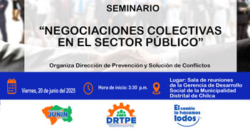 Seminario presencial "Negociación Colectiva en el Sector Público" de la DRTPE Junín