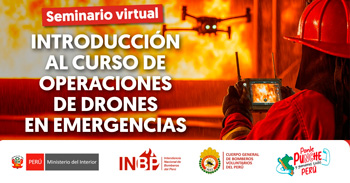  Seminario online "Introducción al curso de operaciones de drones en emergencias" 