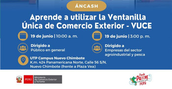 Taller presencial "Aprende a utilizar la Ventanilla Única de Comercio Exterior - VUCE" del Mincetur Perú