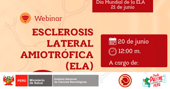 Webinar online gratis "Esclerosis lateral amiotrófica (ELA)" del  Instituto Nacional de Ciencias Neurológicas