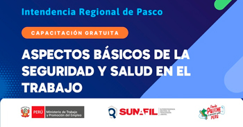 Capacitación presencial gratis Regional de Seguridad y Salud en el Trabajo 2025 - Cañete"  de la SUNAFIL