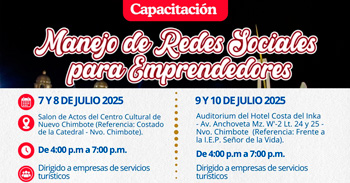 Capacitación presencial "Manejo de redes sociales para emprendedores"