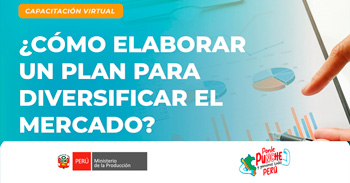 Capacitación online "¿Cómo elaborar un plan para diversificar el mercado?" del PRODUCE