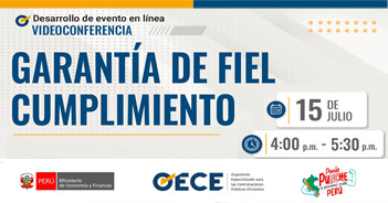 Capacitación online "⁠Garantía de fiel cumplimiento" del OSCE
