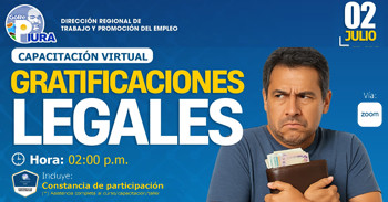  Capacitación online "Gratificaciones Legales" de la DRTPE Piura