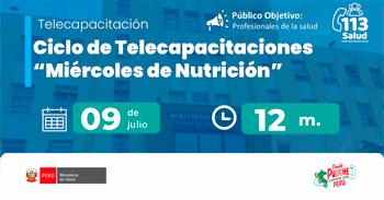  Capacitación online "Vigilancia de la malnutrición infantil" del MINSA
