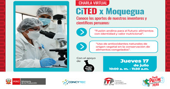  Charla online "CiTED x Moquegua" del CITEagroindustrial Moquegua