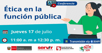 Conferencia online "Ética en la función pública" de la Escuela Nacional de Administración Pública