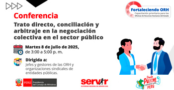 Conferencia online "Trato directo, conciliación y arbitraje en la negociación colectiva en el sector público"
