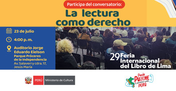 Conversatorio presencial "La lectura como derecho: políticas públicas en tiempos de transformación" 