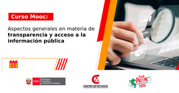 CURSO: Aspectos generales en materia de transparencia y acceso a la información pública (gratis online certificado)