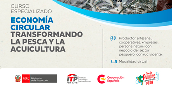 Curso online gratis "Economía circular transformando la pesca y la acuicultura" CITEpesquero Ilo