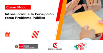 Curso virtual gratuito: "Introducción a la Corrupción como Problema Público" del Ministerio de Justicia