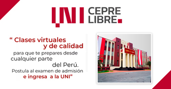 Cursos online gratis "UNI CEPRE Libre" para estudiantes de 3.º, 4.º y 5.º de secundaria